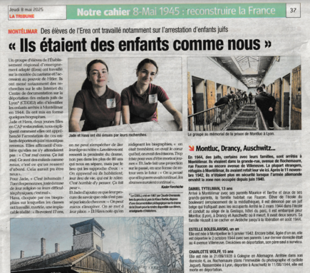 Article paru dans la Tribune le 8 mai 2025